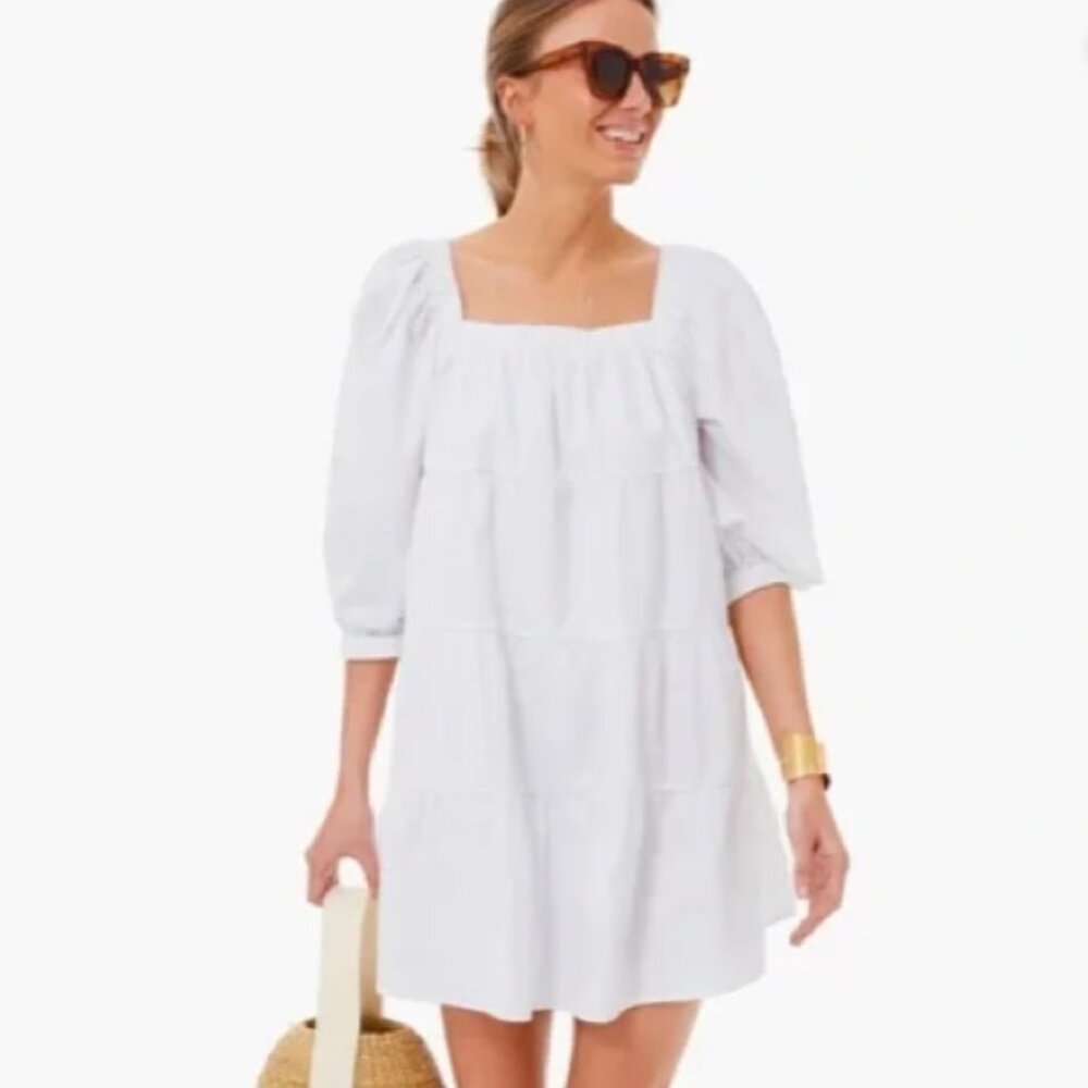 White Pomander Place x Tuckernuck White Halile Tiered Dress - NWOT